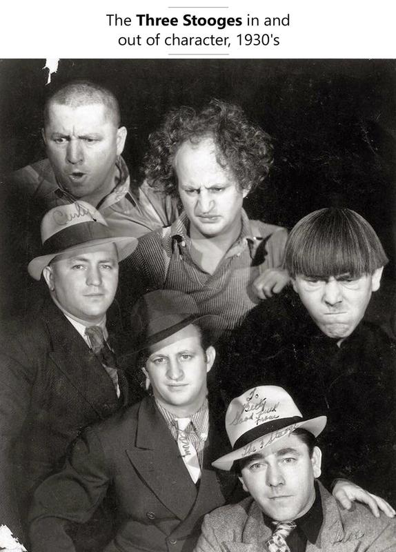 3 Stooges - On-Duty & Off Blank Meme Template