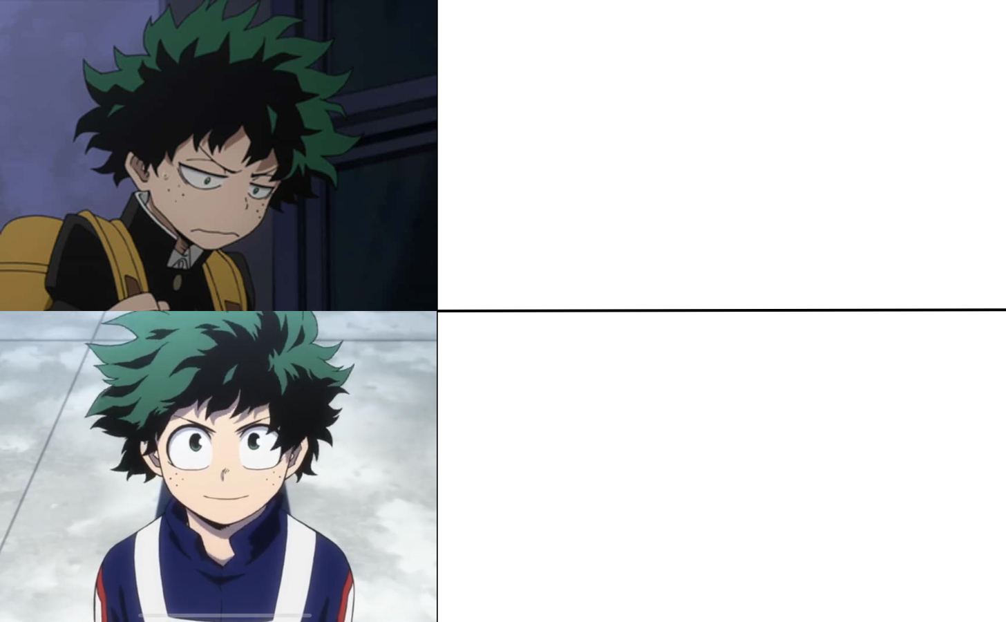 High Quality Deku hotline bling Blank Meme Template