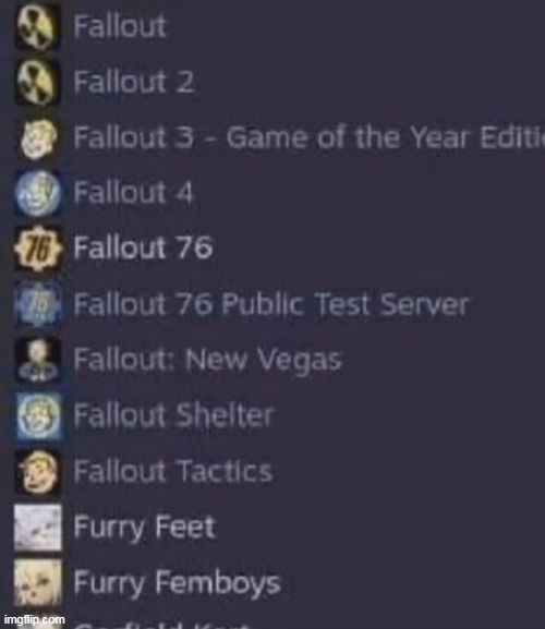 i took advantage of the promotion and bought all the fallout games | made w/ Imgflip meme maker