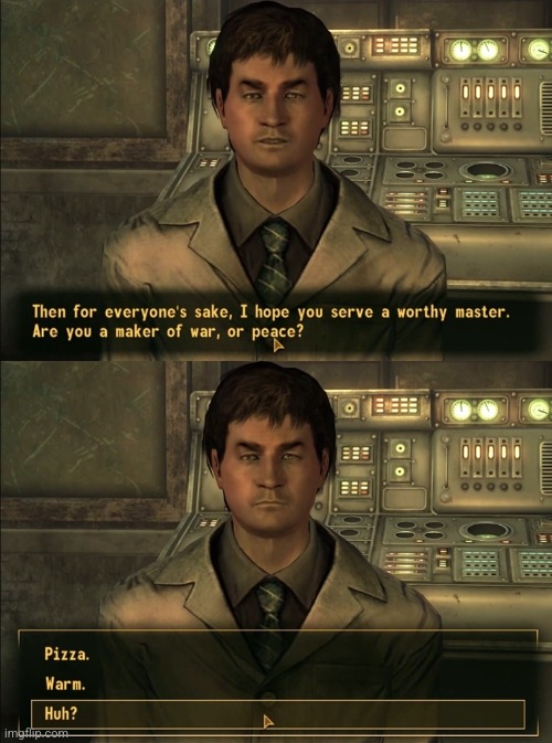 Low Intelligence FNV is peak | made w/ Imgflip meme maker