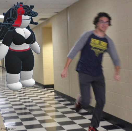 Running away in hallway | image tagged in running away in hallway | made w/ Imgflip meme maker