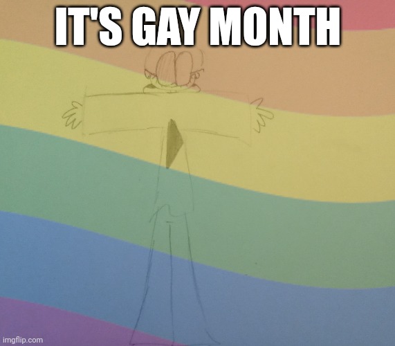 I'm a bit late to post but whatever | IT'S GAY MONTH | made w/ Imgflip meme maker