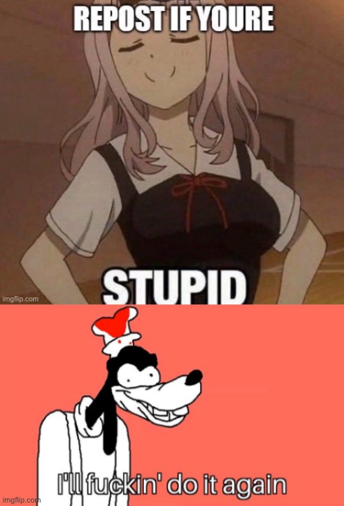 Stupid | image tagged in i'll do it again | made w/ Imgflip meme maker