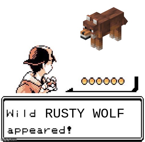 Blank Wild Pokemon Appears | RUSTY WOLF | image tagged in blank wild pokemon appears | made w/ Imgflip meme maker