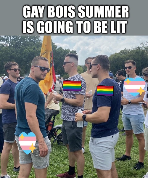 The Fed Bois | GAY BOIS SUMMER IS GOING TO BE LIT | image tagged in the fed bois,gay pride,pride month,politics,political meme | made w/ Imgflip meme maker