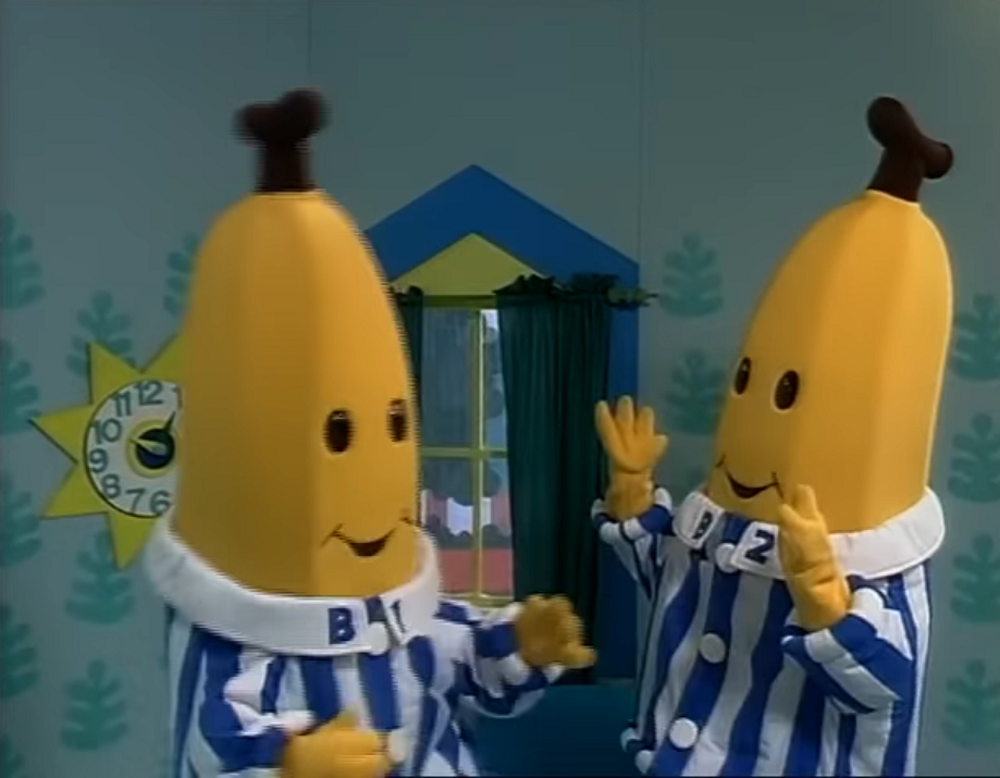 Bananas in pajamas Blank Meme Template
