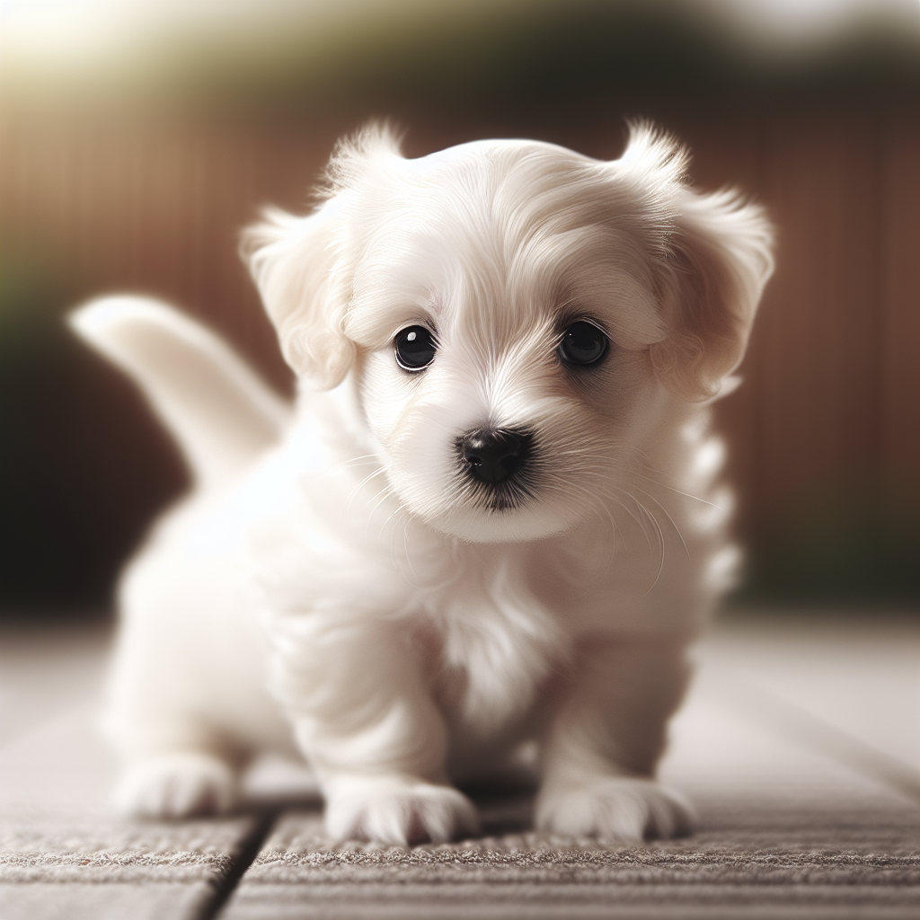 High Quality small white puppy Blank Meme Template
