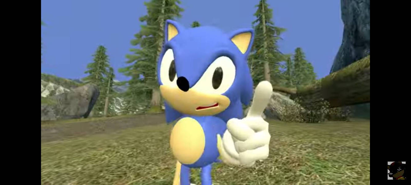 High Quality Sonic point Blank Meme Template