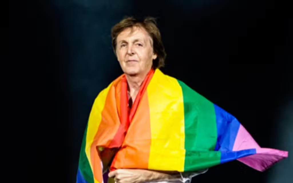 High Quality Paul McCartney Pride Blank Meme Template