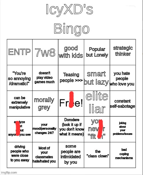 IcyXD's Bingo | image tagged in icyxd's bingo | made w/ Imgflip meme maker