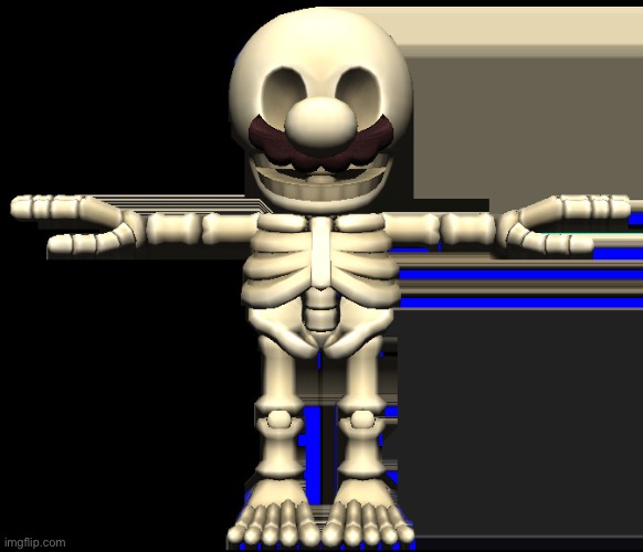 Skeleton Mario | image tagged in skeleton mario | made w/ Imgflip meme maker