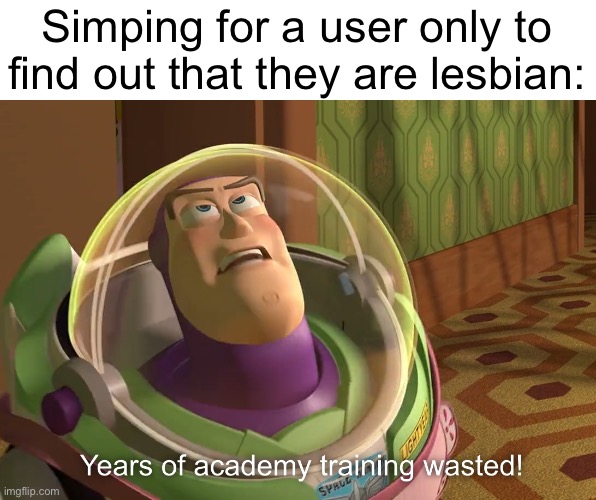- Neko ( I never knew HuaSpring was lesbian until now, when she came out) | Simping for a user only to find out that they are lesbian: | image tagged in years of academy training wasted | made w/ Imgflip meme maker