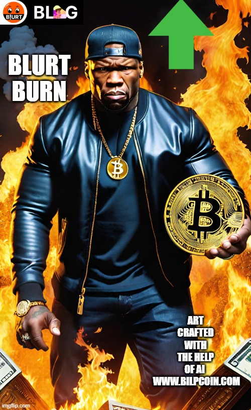 BLURT BURN; ART CRAFTED WITH THE HELP OF AI 


 WWW.BILPCOIN.COM | made w/ Imgflip meme maker