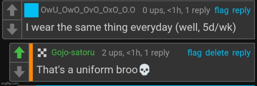 I upvote my own comment :moai: | made w/ Imgflip meme maker