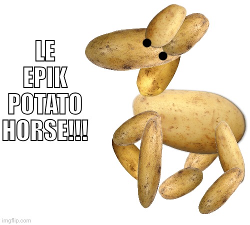 LE EPIK POTATO HORSE!!! | made w/ Imgflip meme maker