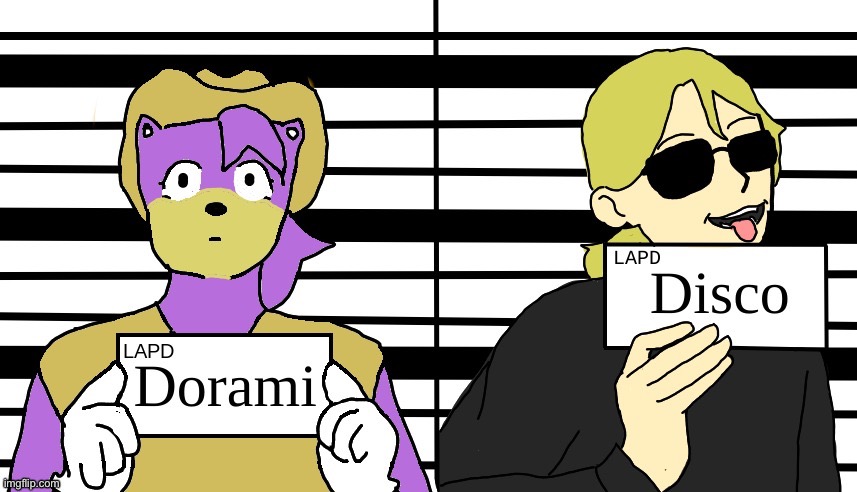 Mariyah and disco mugshot | image tagged in mariyah and disco mugshot | made w/ Imgflip meme maker