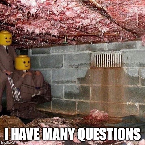 Basement Quest? | I HAVE MANY QUESTIONS | image tagged in cursed image | made w/ Imgflip meme maker