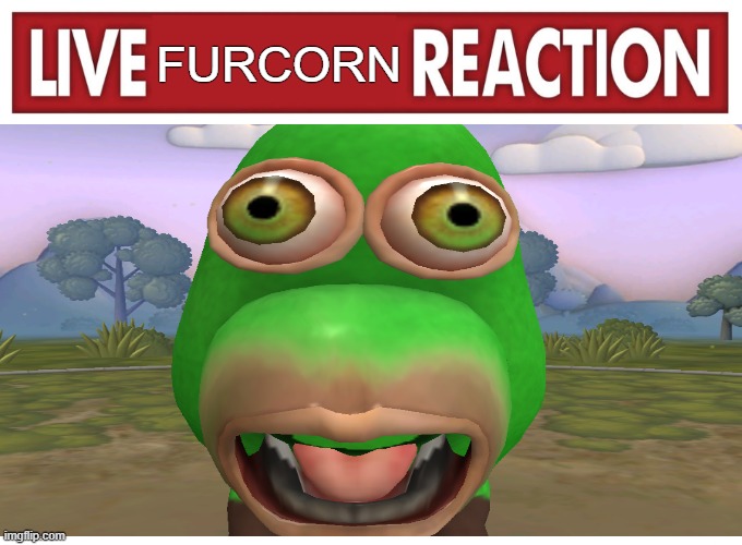 Live reaction | FURCORN | image tagged in live reaction | made w/ Imgflip meme maker