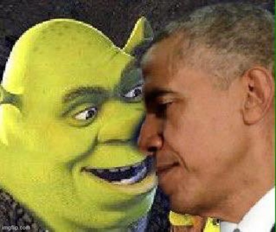1 Upvote and I do a thing | image tagged in shrek and obama kissing | made w/ Imgflip meme maker