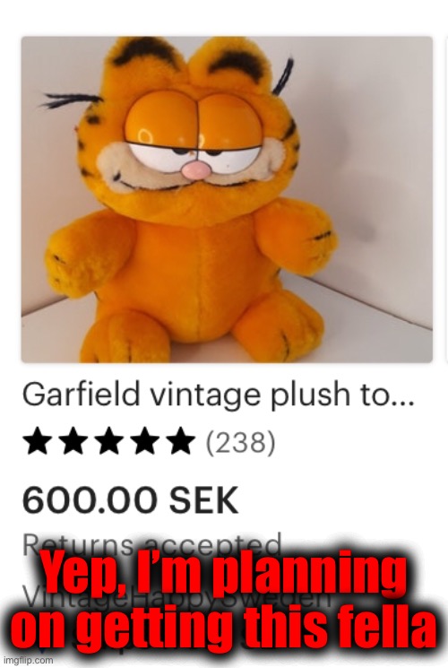 600 Sek Is Real Cheap For A Vintage Garfield Plush Imgflip scozia-indipendente-sterlina-o-nuova-moneta