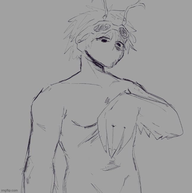 you all tire me, uhhh half assed buff dude drawing attack | image tagged in first time ever drawing a guy,pls criticize pls | made w/ Imgflip meme maker