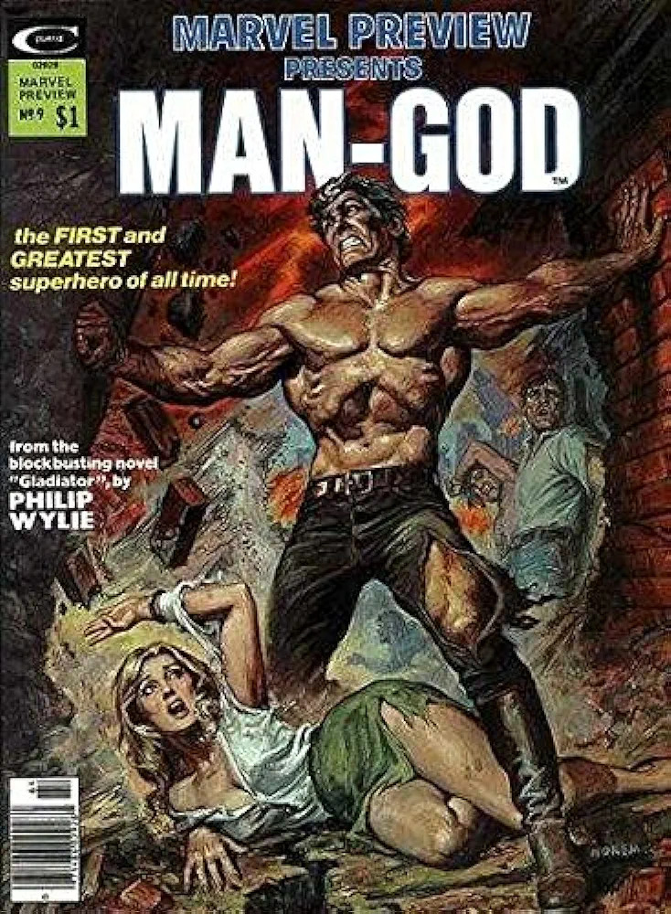 Man-God cover Gladiator Blank Meme Template