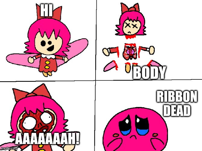 Ribbon Kirby is Death - Imgflip