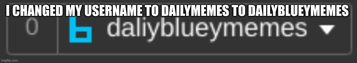 I CHANGED MY USERNAME TO DAILYMEMES TO DAILYBLUEYMEMES | image tagged in bluey | made w/ Imgflip meme maker