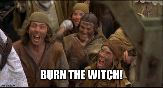 Burn the Witch! | BURN THE WITCH! | image tagged in burn the witch | made w/ Imgflip meme maker