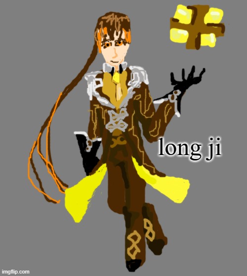 long ji | image tagged in blank grey | made w/ Imgflip meme maker