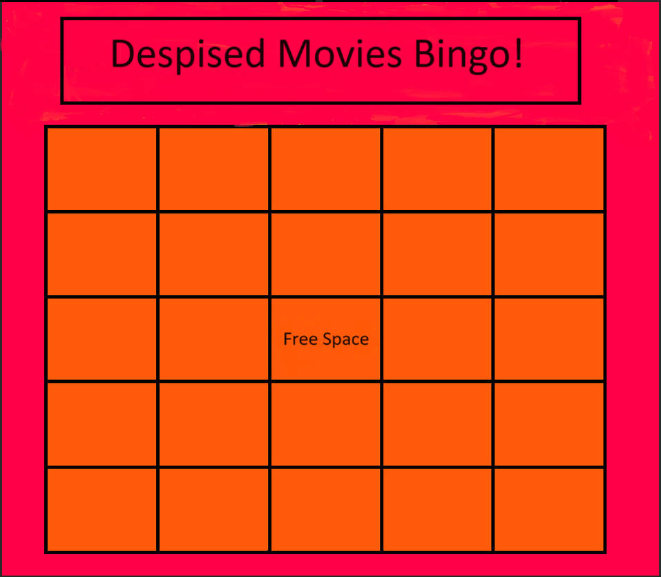 despised movies bingo Blank Meme Template