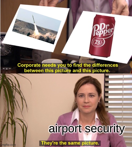 They're The Same Picture | airport security | image tagged in memes,they're the same picture | made w/ Imgflip meme maker