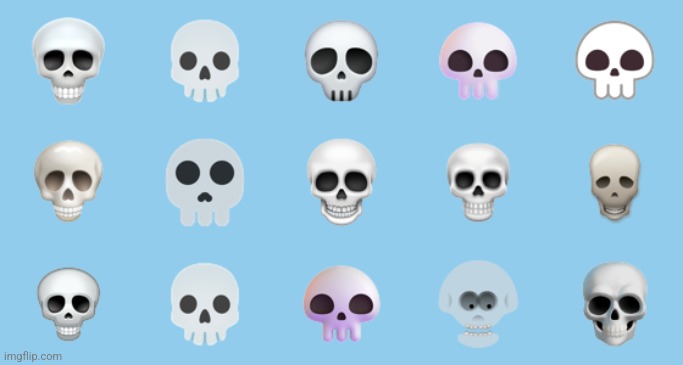 Which skull emoji is the best ☠️ | made w/ Imgflip meme maker