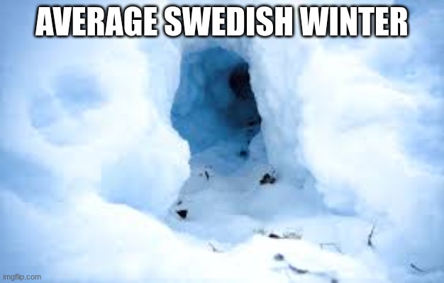 AVERAGE SWEDISH WINTER | image tagged in sweden | made w/ Imgflip meme maker