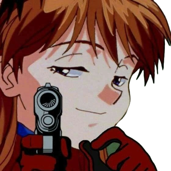 Asuka smug gun Blank Meme Template