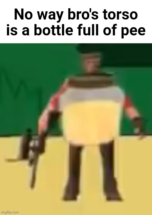 Jarate 64 | No way bro's torso is a bottle full of pee | made w/ Imgflip meme maker