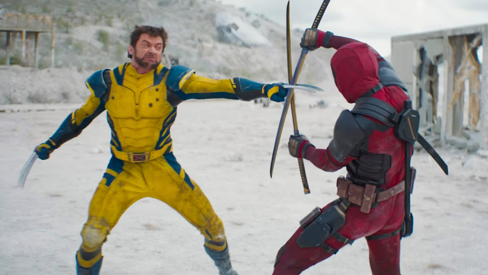 Wolverine VS Deadpool blades Blank Meme Template