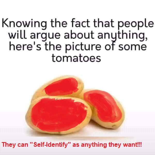 Potato = Tomato Blank Meme Template