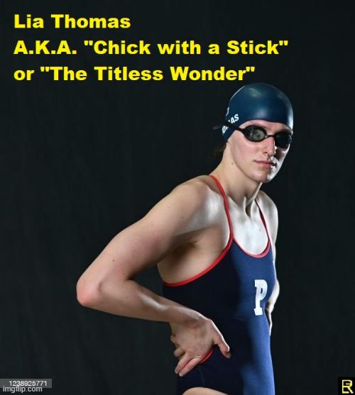 "Female" Swimmer? | image tagged in confused | made w/ Imgflip meme maker