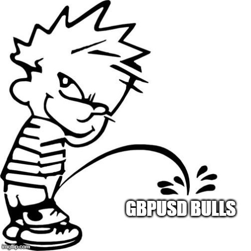 Calvin Peeing | GBPUSD BULLS | image tagged in calvin peeing | made w/ Imgflip meme maker