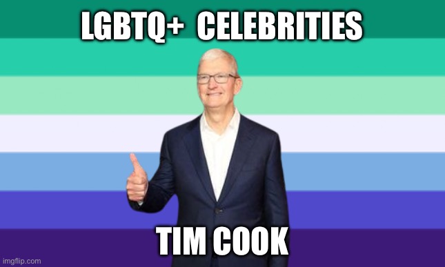 LGBTQ+ Celebrities: Tim Cook | LGBTQ+  CELEBRITIES; TIM COOK | image tagged in lgbtq,gay,tim cook,apple,iphone,ipad | made w/ Imgflip meme maker