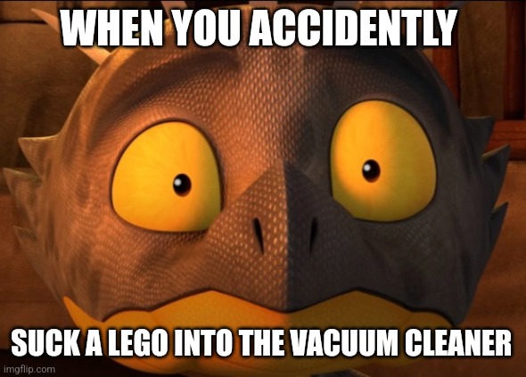 The Lego went into the vacuum cleaner | WHEN YOU ACCIDENTLY; SUCK A LEGO INTO THE VACUUM CLEANER | image tagged in shocked cutter,relatable,lego,jpfan102504 | made w/ Imgflip meme maker