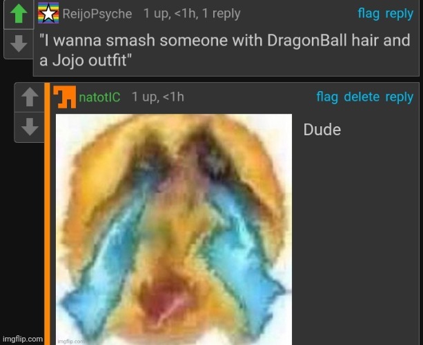 I find him hot because he just is and he's built like a femboy | made w/ Imgflip meme maker