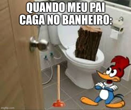 DEPOIS que meu Pai vai no banheiro: | QUANDO MEU PAI CAGA NO BANHEIRO: | image tagged in brazil,brazilian,poop,dad | made w/ Imgflip meme maker