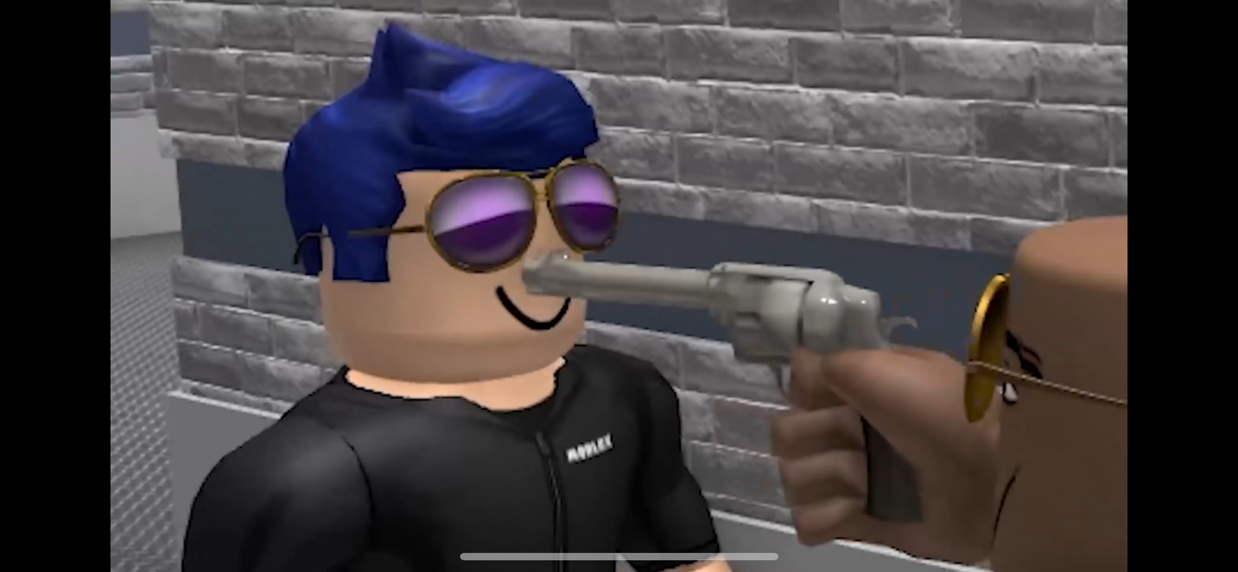 Roblox Man With Gun Blank Meme Template