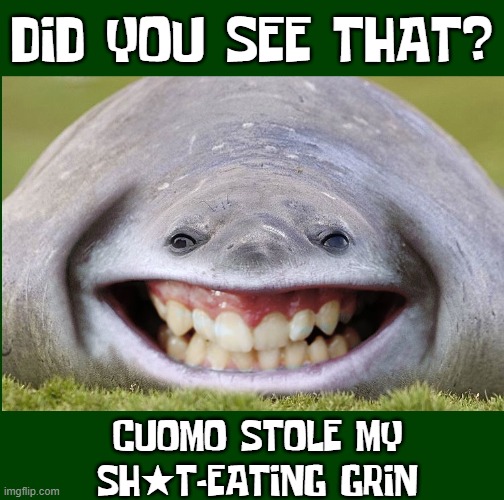 DID YOU SEE THAT? CUOMO STOLE MY
SH★T-EATING GRIN | made w/ Imgflip meme maker