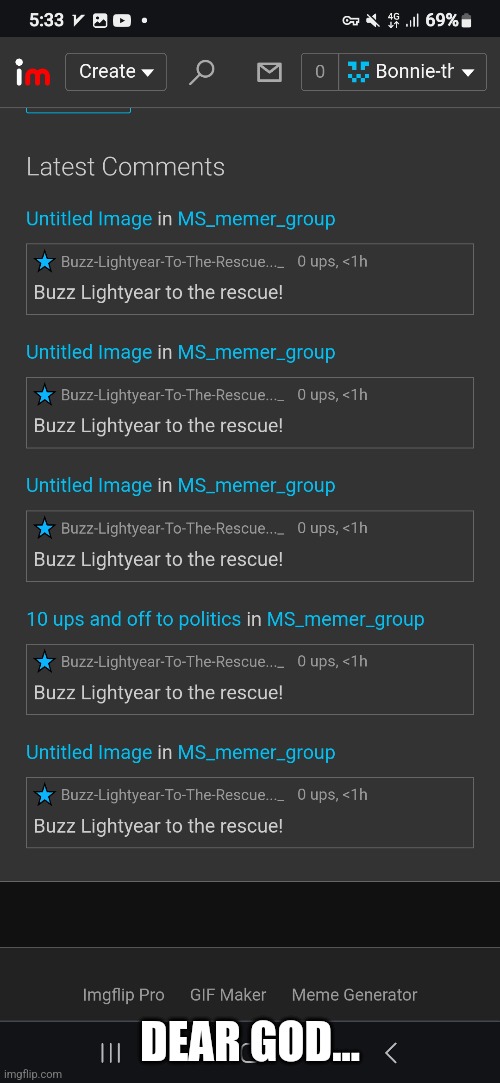 DEAR GOD... | made w/ Imgflip meme maker