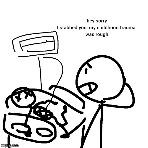 that one mf who blames their childhood "trauma" on everything | made w/ Imgflip meme maker