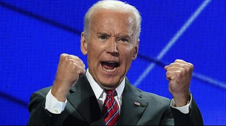 High Quality Angry Joe Biden fist pump Blank Meme Template