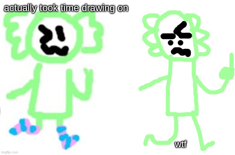 actually took time drawing on; wtf | made w/ Imgflip meme maker